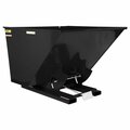 Vestil Medium Duty Self-Dumping Hopper 2.5 Cubic Yard 4000lb Black Semi Gloss D-250-MD-BLK-SG